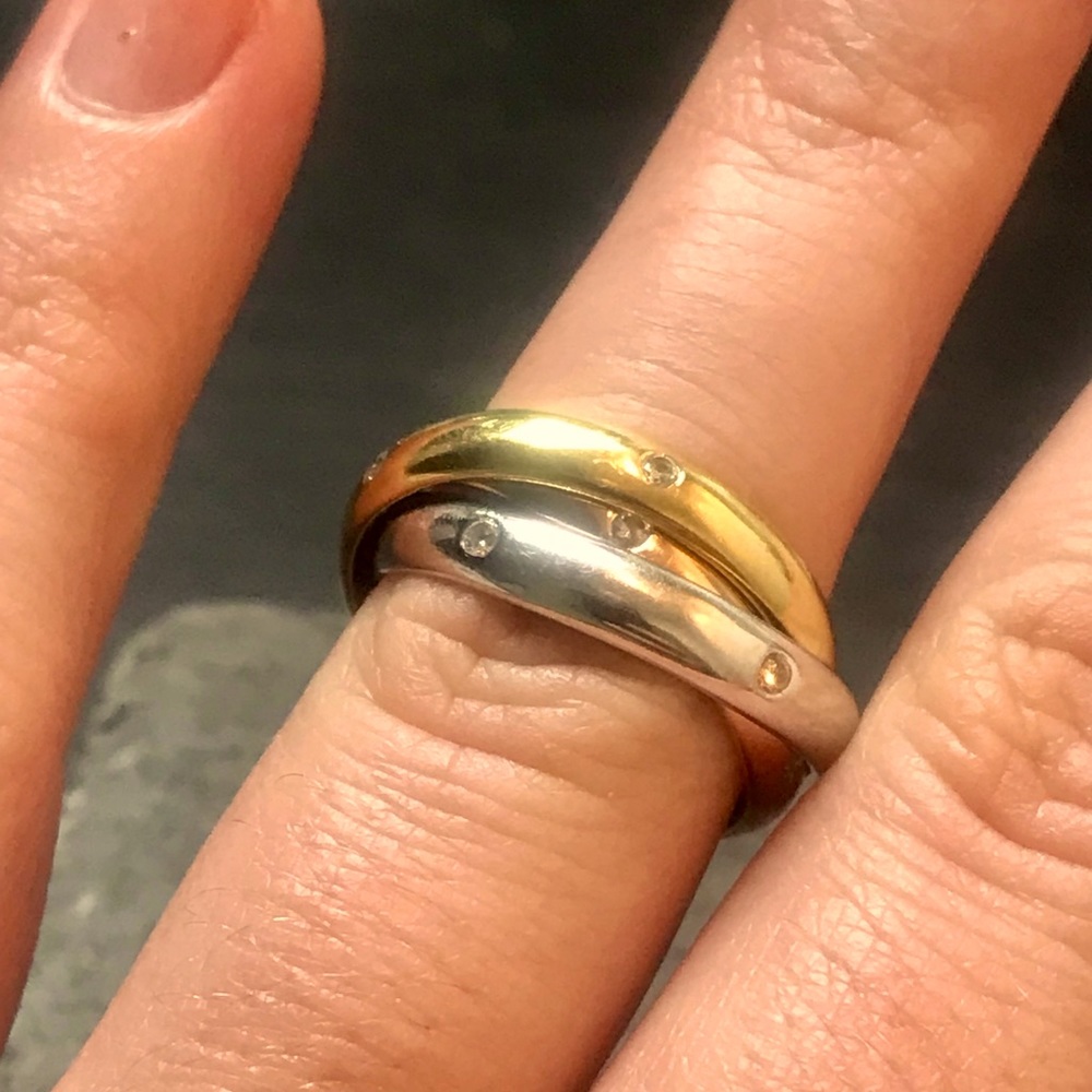 Cartier Trinity 18K Yellow, White & Rose Gold